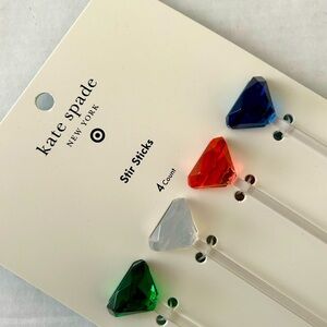 NEW Spade Gem Stir Sticks Set